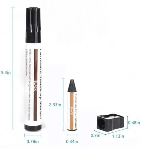 SEISSO Furniture Repair Kit 17PCS Wood Markers & Wax Sticks | Touch Up Scratches & Stains thumbnail 3