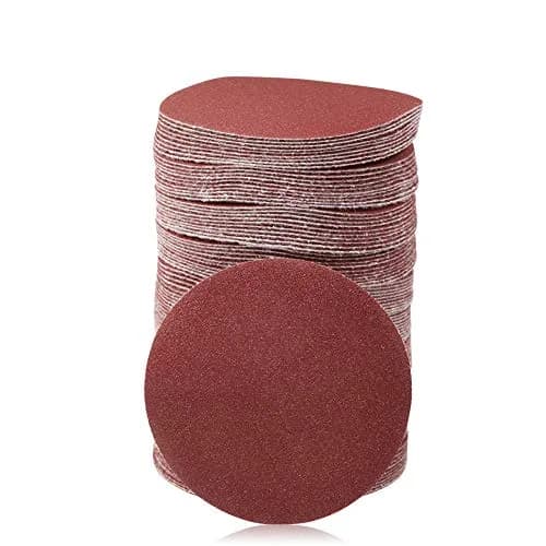 SPEEDWOX 3" 120 Grit Sanding Discs Hook and Loop No Hole Sandpaper 100-Pack | Aluminum Oxide Abrasive for Wood Metal Glass thumbnail 1