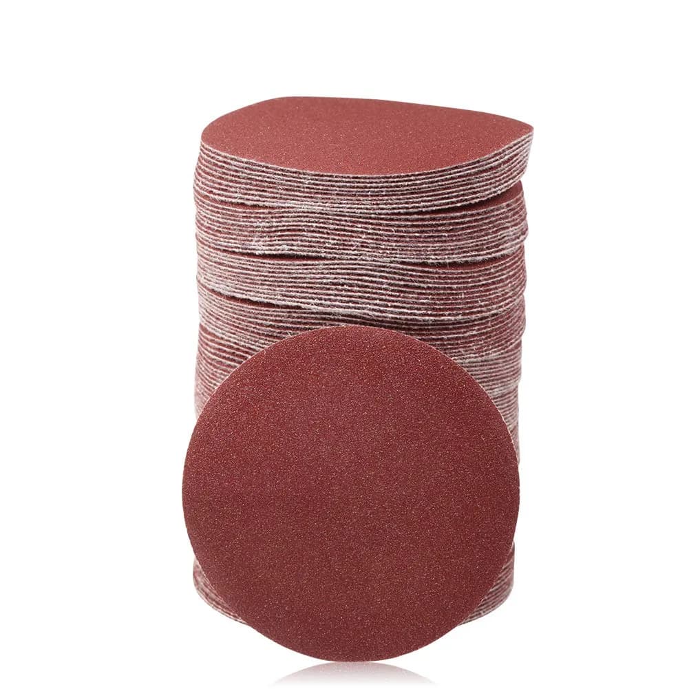 SPEEDWOX 3" 120 Grit Sanding Discs Hook and Loop No Hole Sandpaper 100-Pack | Aluminum Oxide Abrasive for Wood Metal Glass