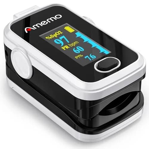 Amemo Blood Oxygen Monitor Fingertip OLED Display | Accurate, Durable & Easy to Use thumbnail 1