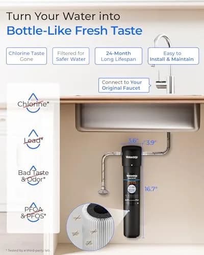 Waterdrop 15UA Under Sink Water Filter System | 19000 Gallons, 2 Years | NSF/ANSI 42 & 372 Certified thumbnail 2