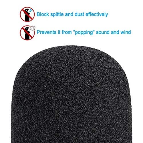 YOUSHARES Foam Windscreen Cover for Audio-Technica ATR2500x-USB Microphone | Blocks Plosives & Wind Noise thumbnail 4