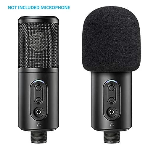 YOUSHARES Foam Windscreen Cover for Audio-Technica ATR2500x-USB Microphone | Blocks Plosives & Wind Noise thumbnail 2