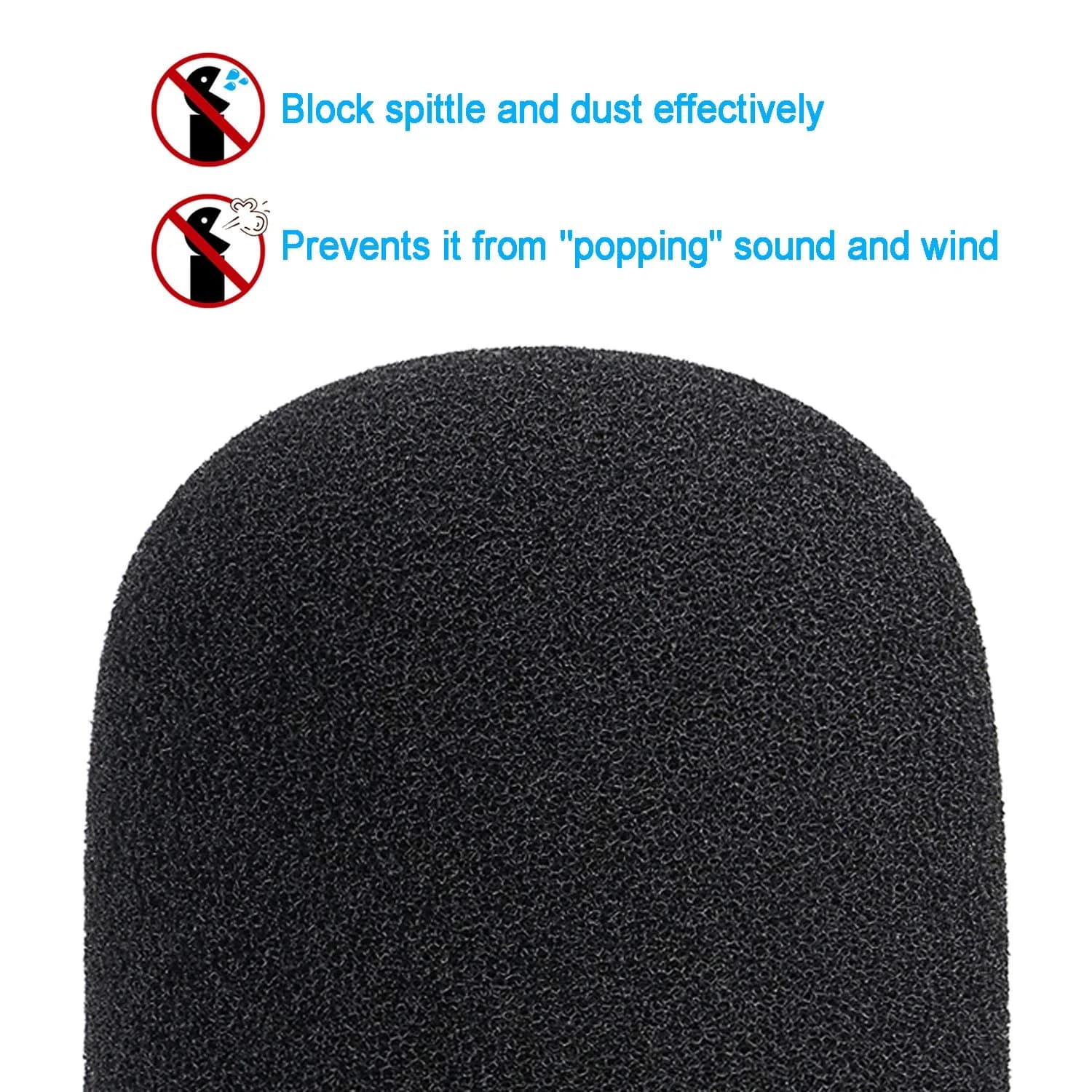 YOUSHARES Foam Windscreen Cover for Audio-Technica ATR2500x-USB Microphone | Blocks Plosives & Wind Noise - view 4