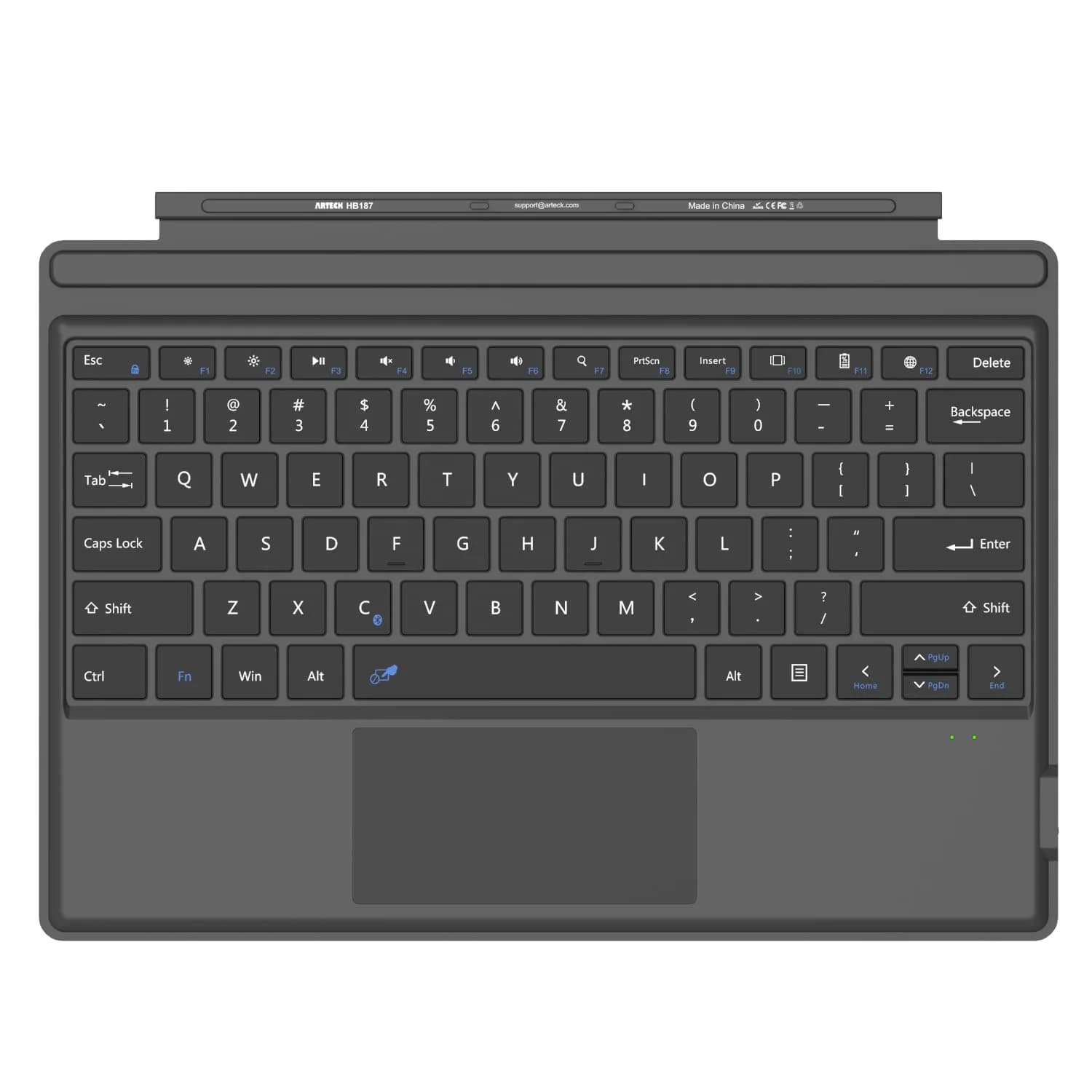 Arteck Bluetooth Keyboard for Microsoft Surface Pro 7/6/5/4/3 | Ultra-Slim Portable Wireless Keyboard with Touchpad - view 2
