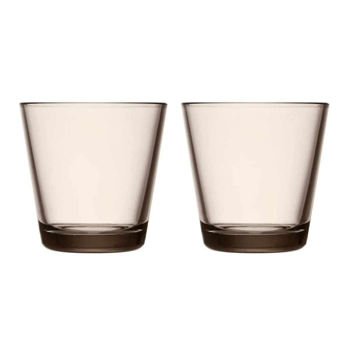 Iittala Kartio Linen Medium Tumblers - Set of 2 | Scandinavian Design, 7 oz, Dishwasher Safe