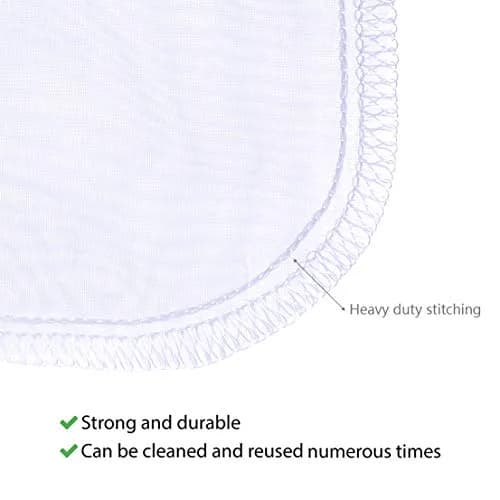ALEGI Aquarium 180 Micron Extra Fine Media Filter Bag, 10"x3.9" (6 Pack) | Reusable Drawstring Mesh for Fine Resins thumbnail 5