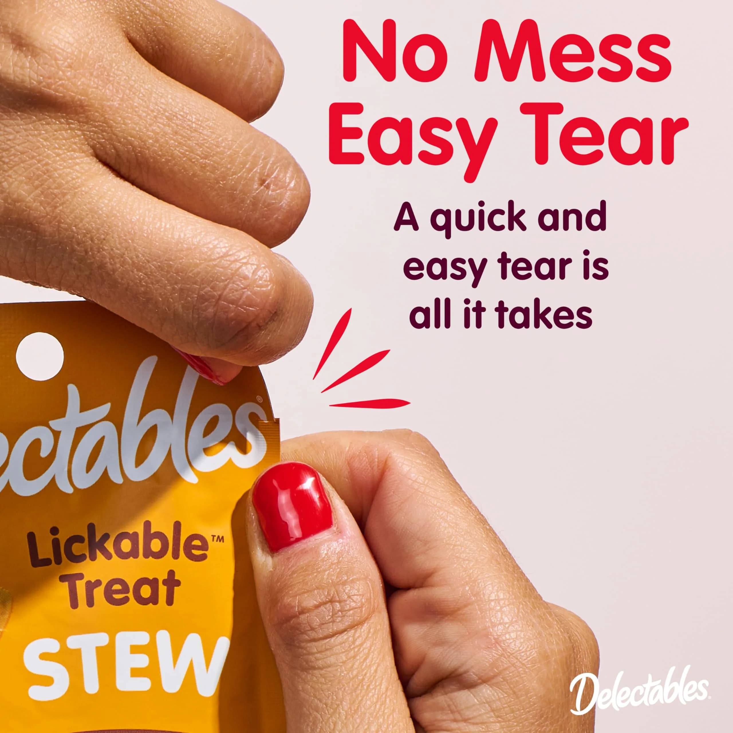 Delectables Lickable Treat Stew Real Chicken Wet Cat Treat 1.4oz Pouch, 12ct | Hydrating Food Topper for Picky Eaters - view 8