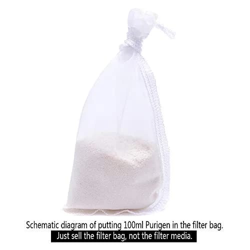 ALEGI 6 Pack Extra Fine Aquarium Filter Media Bags 7.5"×3.6" | Reusable, 180 Micron Mesh for Fine Resins thumbnail 7
