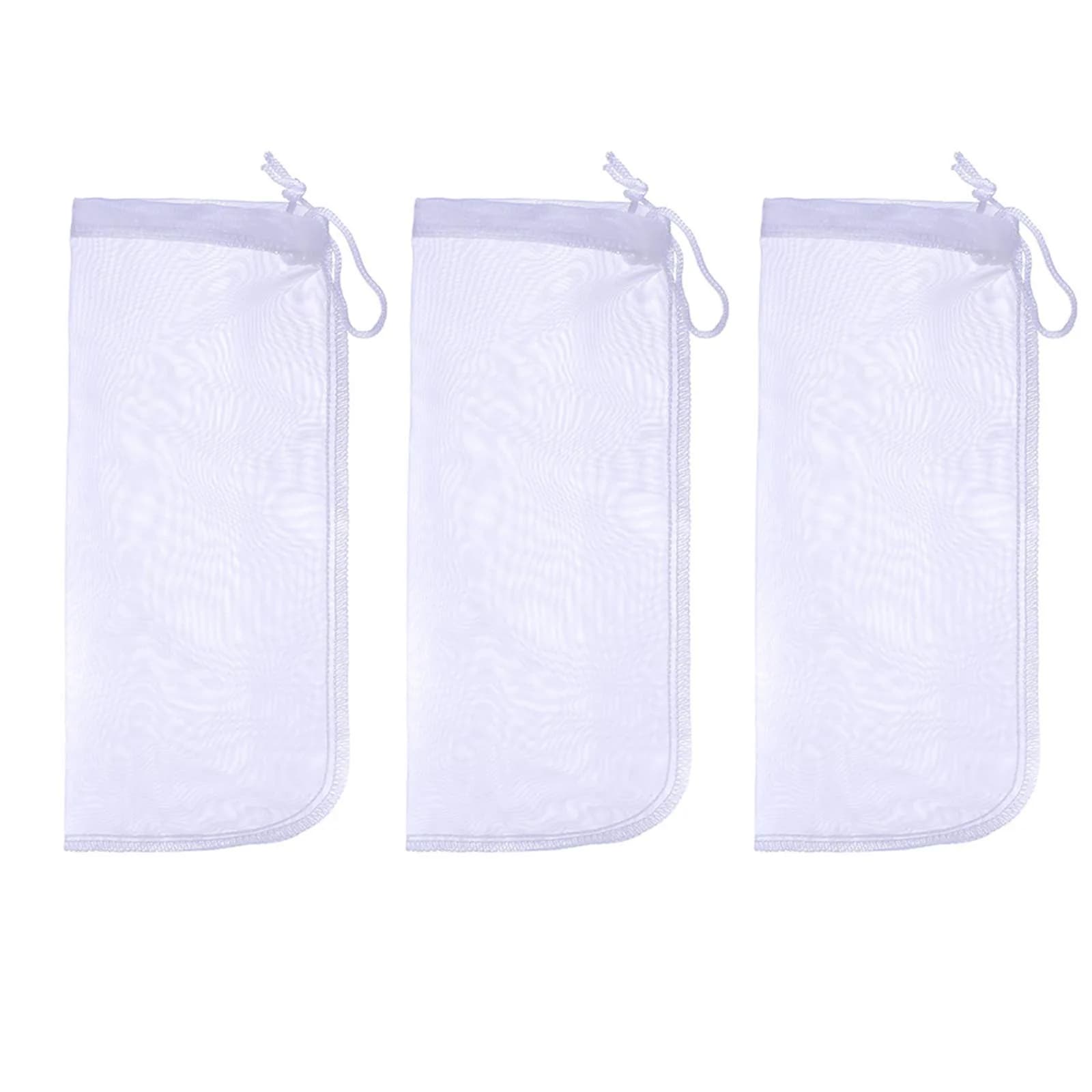 ALEGI Aquarium Extra Fine Media Filter Bag 7.5"*3.6" | Reusable 180 Micron Mesh for Fine Resins — 10"*3.9"