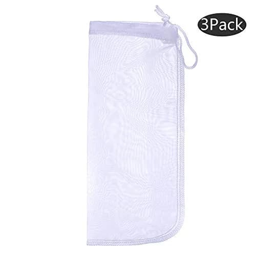 ALEGI 180 Micron Extra Fine Aquarium Filter Media Bag 10" x 3.9" | Reusable, Fine Mesh for Chemical Filtration thumbnail 6