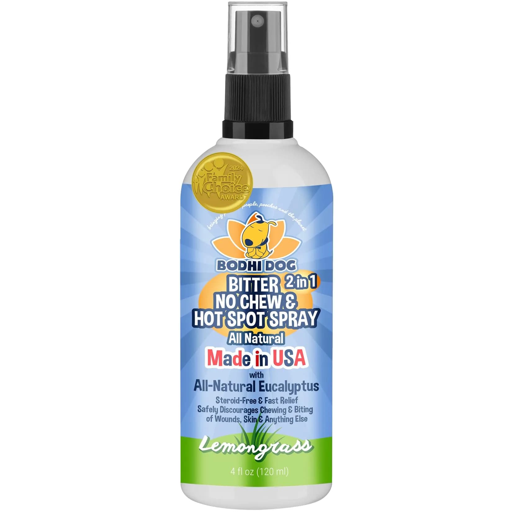 Bodhi Dog Bitter 2-in-1 No Chew & Hot Spot Spray 118ml (4 Fl Oz) | Natural Anti-Chew Remedy for Dogs — 2-in-1 No Chew!