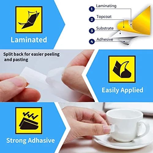 LabelPros Compatible Dymo D1 Label Tape 12mm (0.47 Inch) x 7m (23 Feet) — 8-Pack | Black on Clear/White/Red/Yellow/Green/Silver/Gold on Black thumbnail 5