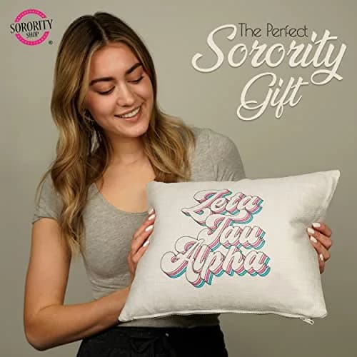 Sorority Shop Alpha Xi Delta Pillow – Retro Design, 12" x 16" Lumbar Pillow Sorority thumbnail 6