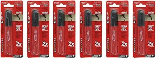 MAKABAKA Inkzall Chisel Tip Permanent Marker 6 Pack | Water & Dust Resistant, 1 Count (Pack of 6) thumbnail 1