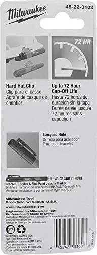 MAKABAKA Inkzall Chisel Tip Permanent Marker 6 Pack | Water & Dust Resistant, 1 Count (Pack of 6) thumbnail 2