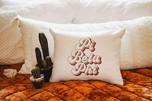 Sorority Shop Pi Beta Phi Pillow – Retro Design, 12" x 16" Lumbar Pillow Sorority thumbnail 2