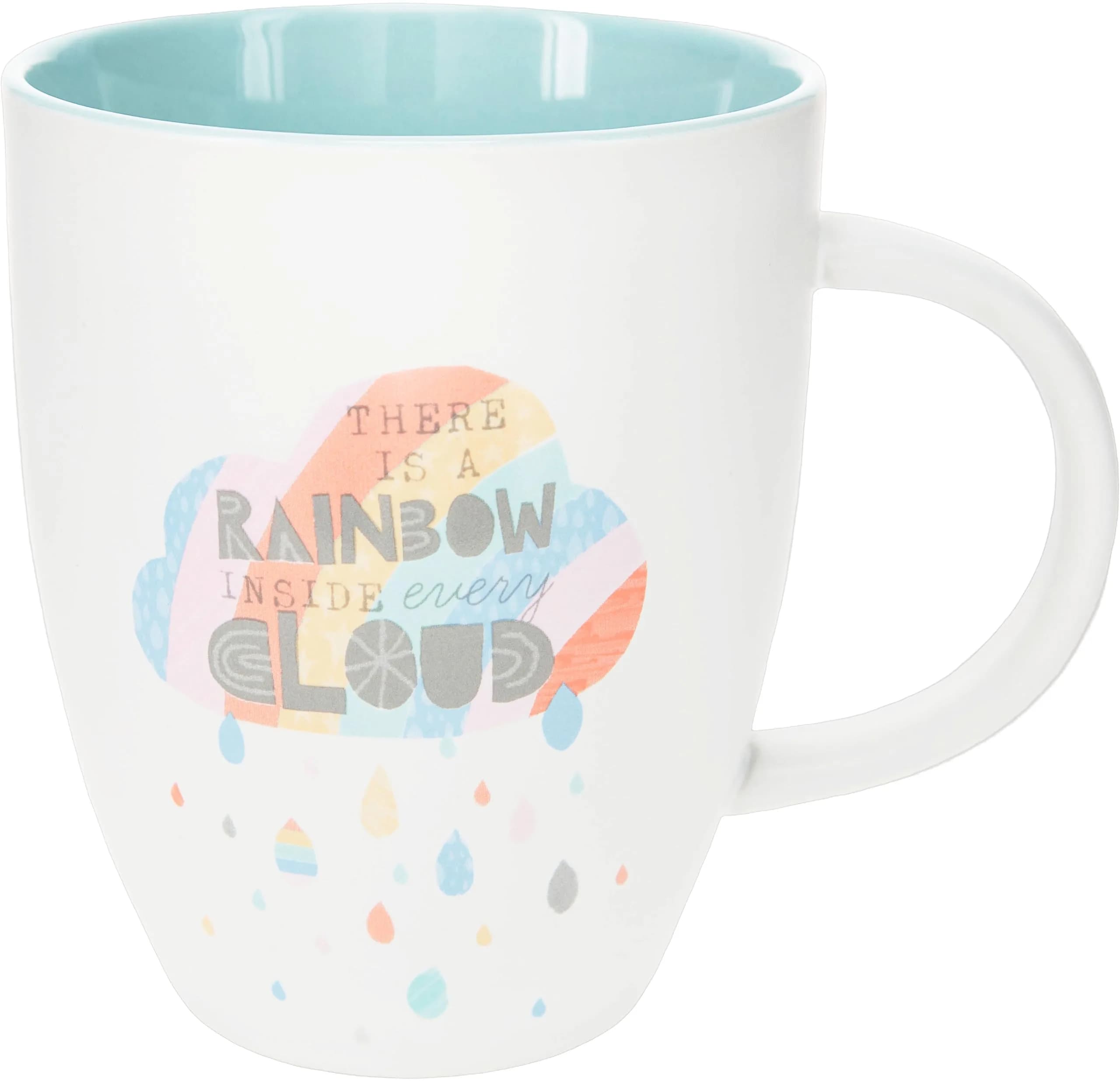 Pavilion Gift Company There Is A Rainbow Inside Every Cloud 20 Oz Bone China Mug | Rainbow Baby Gift