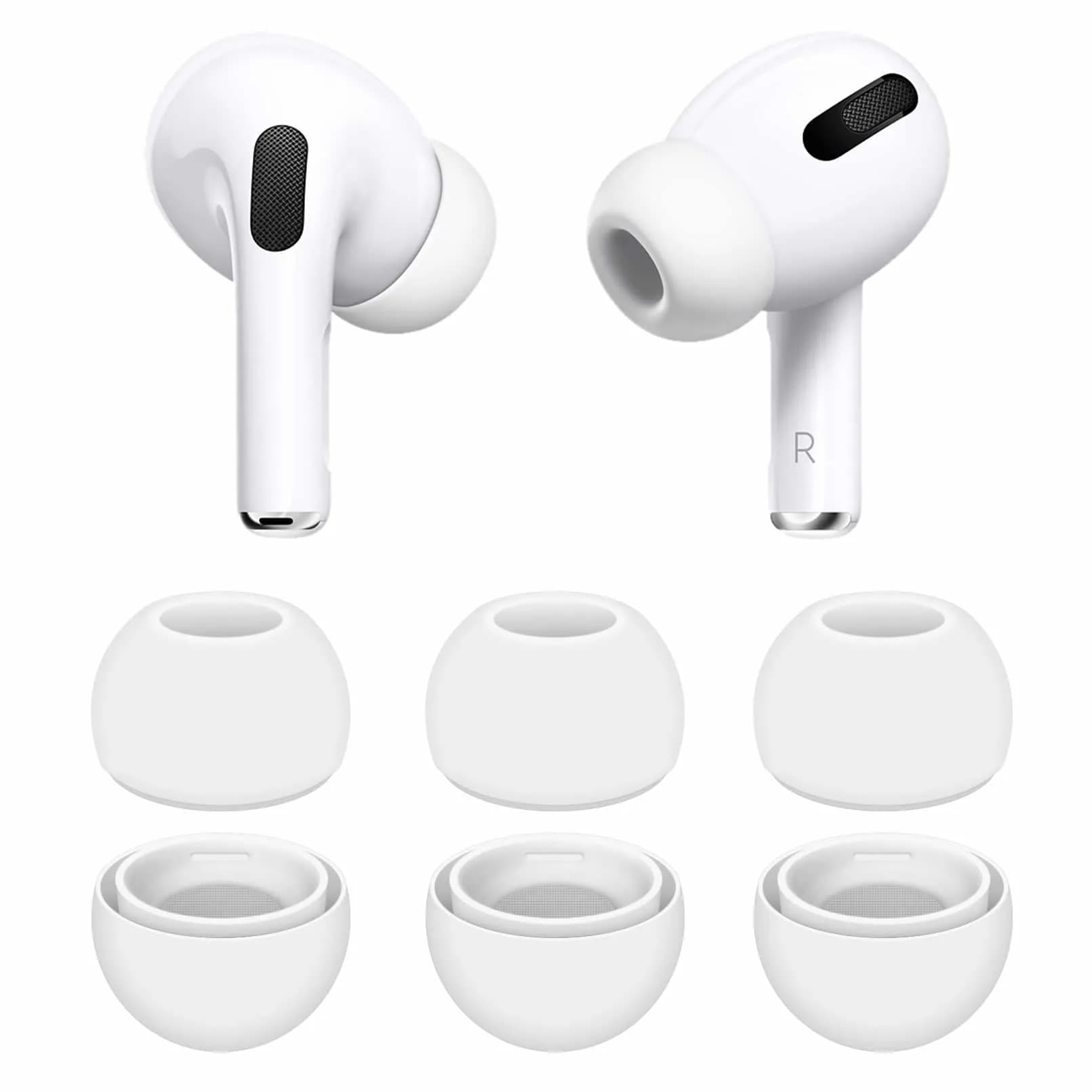 IiEXCEL Small Size Replacement Silicone Rubber Eartips for AirPods Pro | Comfortable, Durable & Sound-Enhancing (70-120 chars) - main product image
