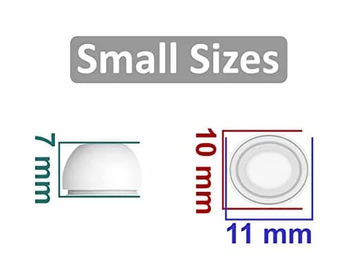 IiEXCEL Small Size Replacement Silicone Rubber Eartips for AirPods Pro | Comfortable, Durable & Sound-Enhancing (70-120 chars) thumbnail 2