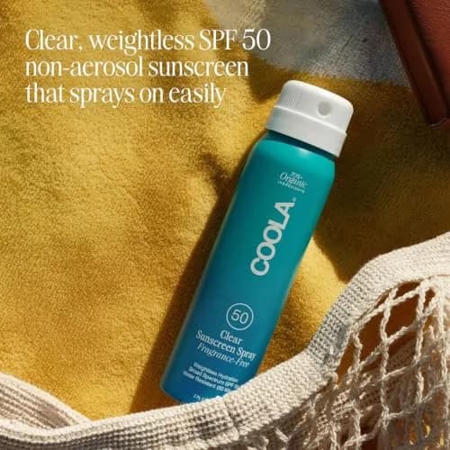 COOLA Clear Sunscreen Spray SPF 50, Fragrance Free, 59ml (2 fl oz) | Broad Spectrum UVA/UVB Protection thumbnail 4