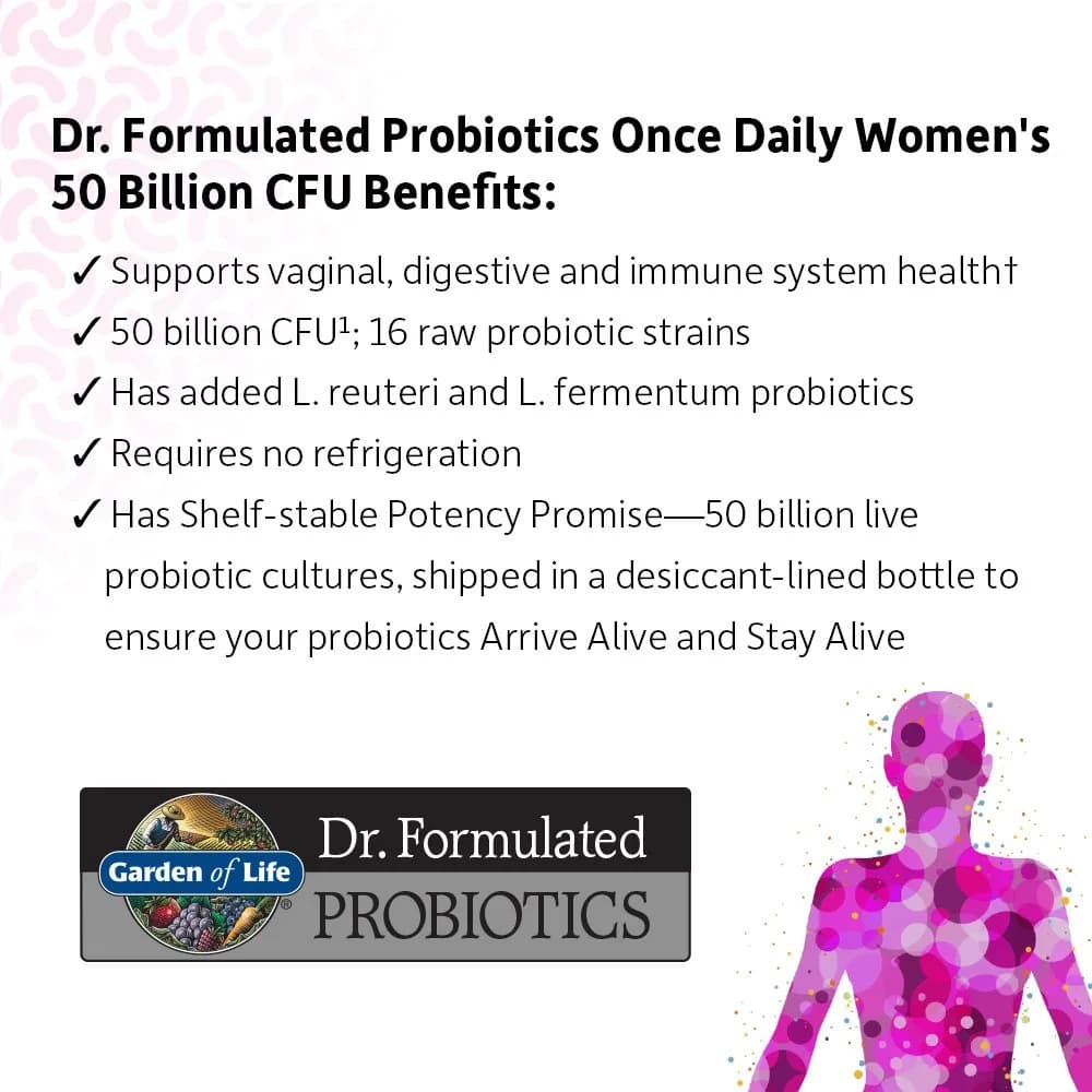 Garden of Life Dr. Formulated Probiotic Bundle for Men & Women (50 Billion CFU, 2x30 Capsules) | Gut Health & Immunity Support - view 3