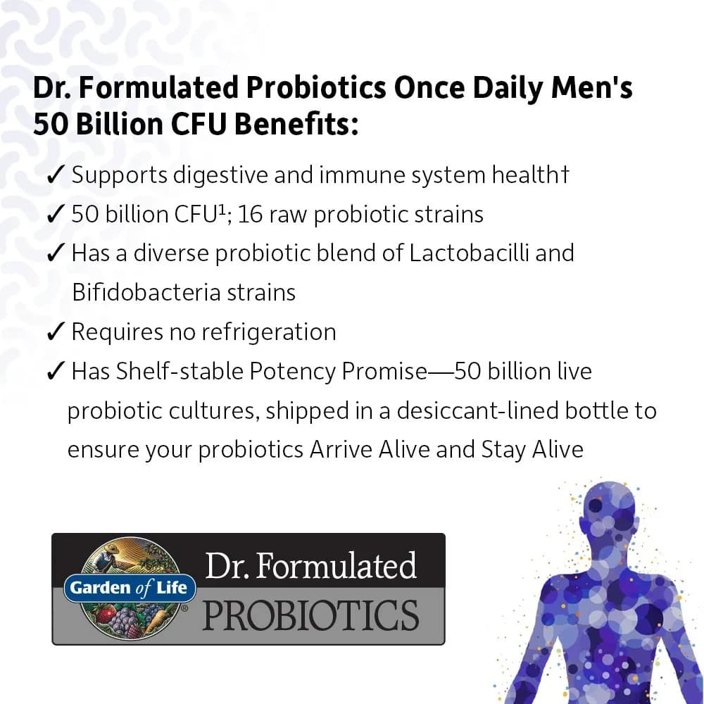 Garden of Life Dr. Formulated Probiotic Bundle for Men & Women (50 Billion CFU, 2x30 Capsules) | Gut Health & Immunity Support - view 4