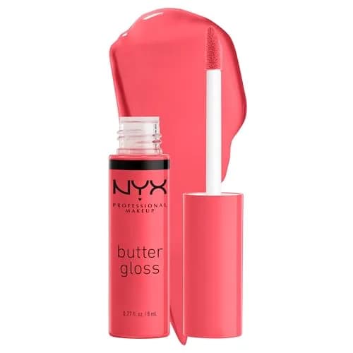 NYX PROFESSIONAL MAKEUP Butter Gloss Lip Gloss - Sorbet (Vibrant Coral) 8ml (0.27 Fl Oz) | Sheer to Medium Coverage thumbnail 1