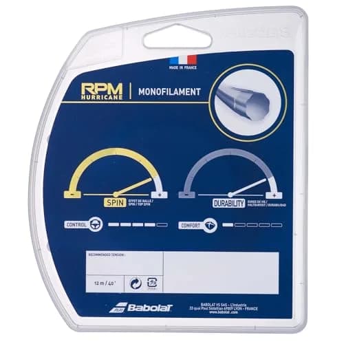 Babolat RPM Hurricane 12M Tennis String Yellow | Octagonal Copolyester for Spin & Control thumbnail 2