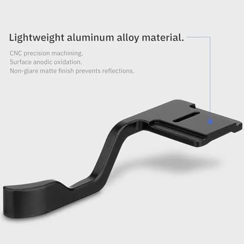 Haoge THB-XT30B Metal Hot Shoe Thumb Up Rest Hand Grip for Fujifilm XT50 XT30III Fuji X-T10 X-T20 X-T30 XT10 XT20 XT30 II III Camera Black thumbnail 7