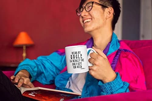 Kropsis Being My Uncle Ceramic Coffee Mug Tea Cup 325ml (11 Ounces) | Funny Gift for Uncles thumbnail 6