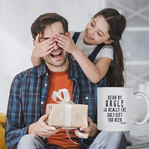 Kropsis Being My Uncle Ceramic Coffee Mug Tea Cup 325ml (11 Ounces) | Funny Gift for Uncles thumbnail 2
