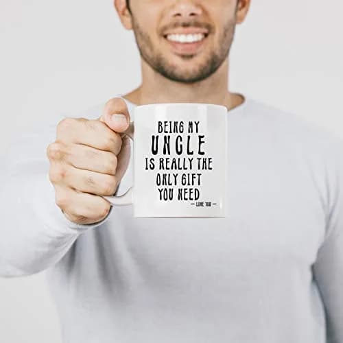Kropsis Being My Uncle Ceramic Coffee Mug Tea Cup 325ml (11 Ounces) | Funny Gift for Uncles thumbnail 3