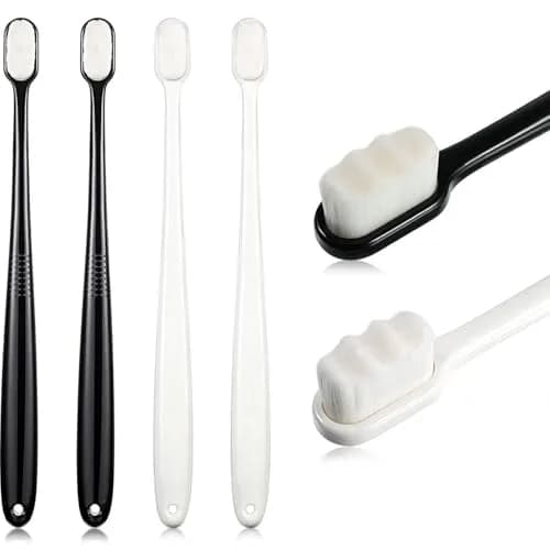 Boao Extra Soft Toothbrush for Sensitive Teeth 4 Pack | Micro-Nano Bristles for Gentle Deep Cleaning thumbnail 1