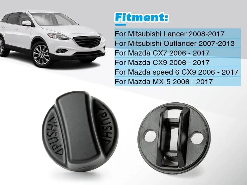 FANHAY Keyless Ignition Knob Push Turn Key Start Switch for Mitsubishi Outlander & Lancer | 12V Metal Black thumbnail 7