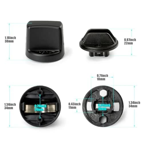 FANHAY Keyless Ignition Knob Push Turn Key Start Switch for Mitsubishi Outlander & Lancer | 12V Metal Black thumbnail 2