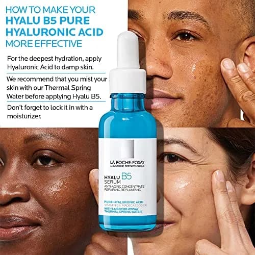 La Roche-Posay Hyalu B5 Hyaluronic Acid Serum 50ml (1.69 Fl Oz) | Repairs Skin Barrier & Plumps Skin thumbnail 6