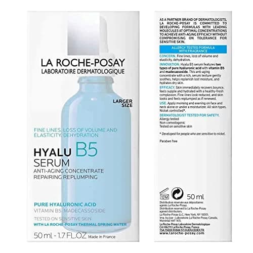 La Roche-Posay Hyalu B5 Hyaluronic Acid Serum 50ml (1.69 Fl Oz) | Repairs Skin Barrier & Plumps Skin thumbnail 2