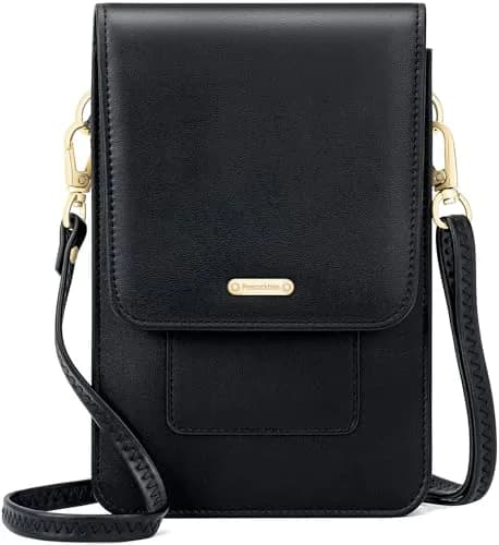 Peacocktion Small Crossbody Bag for Women | RFID Travel Wallet with Card Slots (7.2'' x 4.4'' x 1'') thumbnail 1