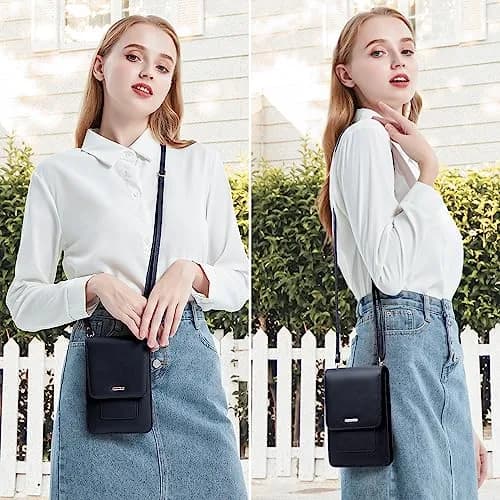 Peacocktion Small Crossbody Bag for Women | RFID Travel Wallet with Card Slots (7.2'' x 4.4'' x 1'') thumbnail 2