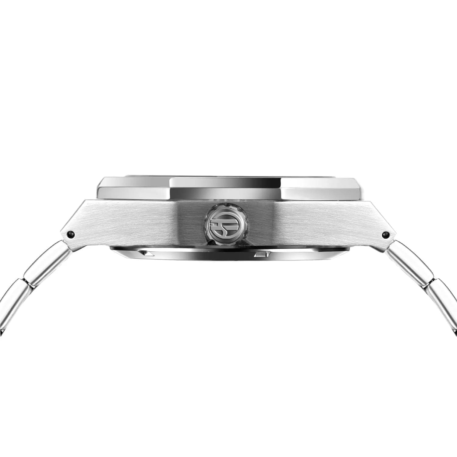 FANMIS Skeleton Automatic Watch for Men, 45mm Stainless Steel Case, Silver Gold | Luxury Sport Timepiece - view 7