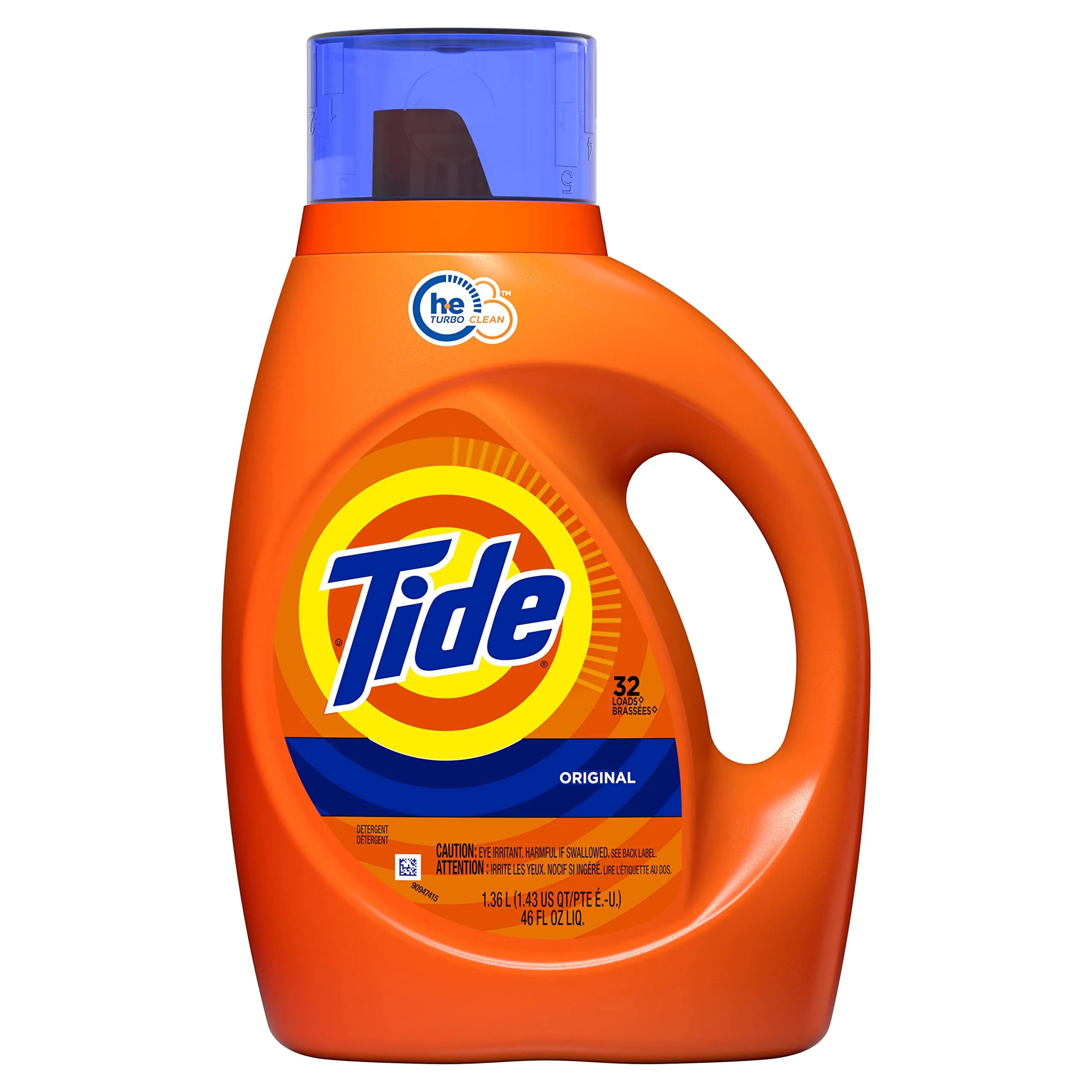 Tide Liquid Laundry Detergent Original Scent 1360ml (46 Fl Oz) | Powerful Grease Cleaning & Stain Removal - main product image