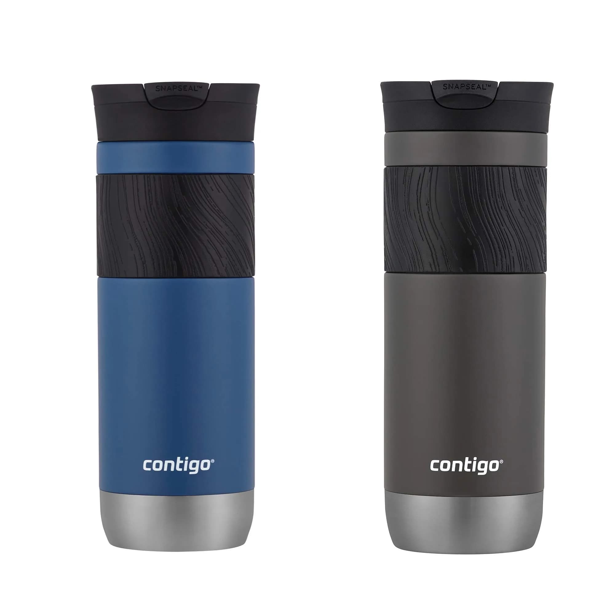 Contigo Byron Vacuum-Insulated Stainless Steel Travel Mug 591ml (20oz) 2-Pack | Leak-Proof Lid for Hot & Cold Beverages - main product image
