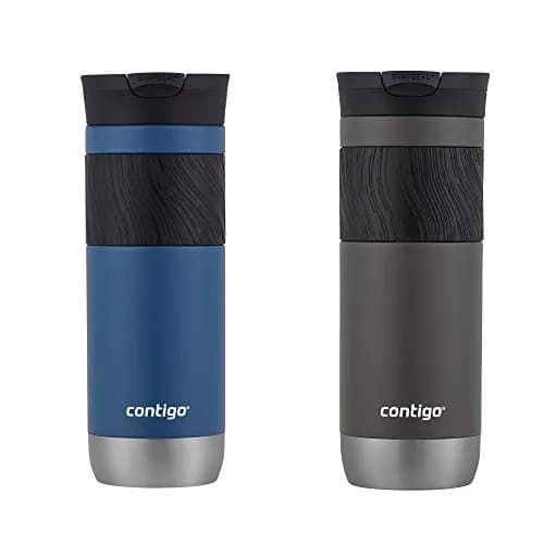 Contigo Byron Vacuum-Insulated Stainless Steel Travel Mug 591ml (20oz) 2-Pack | Leak-Proof Lid for Hot & Cold Beverages thumbnail 1
