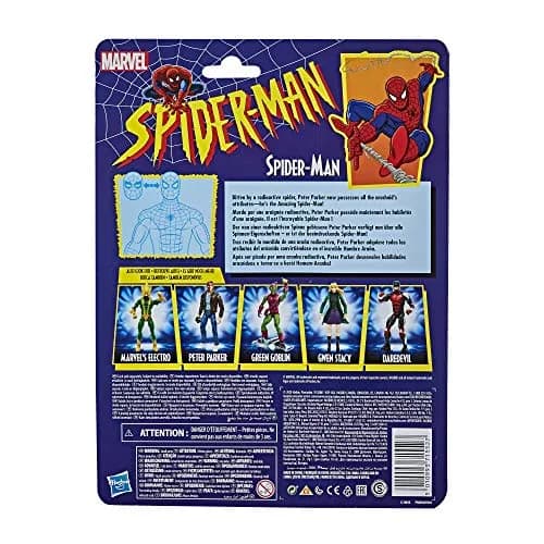 Hasbro Marvel Legends Series Spider-Man Retro Collection Action Figure 6-inch (15.24 cm) | Highly Poseable Collectible Toy thumbnail 3
