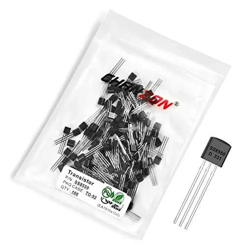 CHANZON SS8550 PNP Power BJT Transistor TO-92 | Medium Power Switching & Amplification thumbnail 1