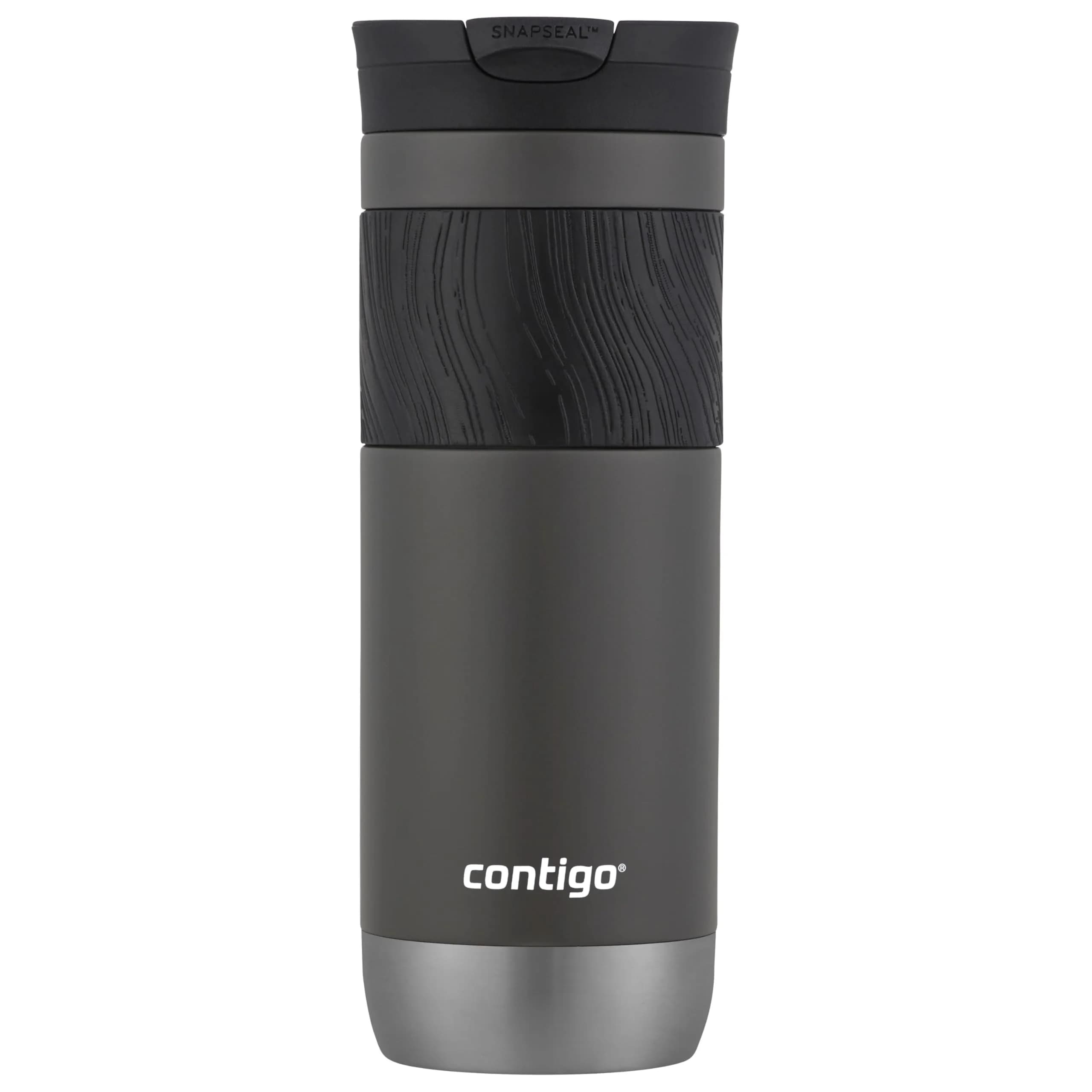 Contigo Byron 2.0 Stainless Steel Travel Mug with SNAPSEAL™ Lid and Grip 590ml (20oz) | Keeps Drinks Hot 7 Hrs, Cold 18 Hrs
