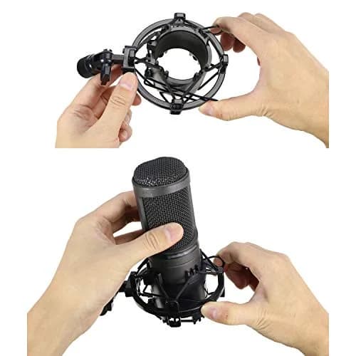 YOUSHARES AT2020 Shock Mount for Audio Technica AT2020, AT2035, ATR2500 Microphones | Reduces Vibration Noise thumbnail 4