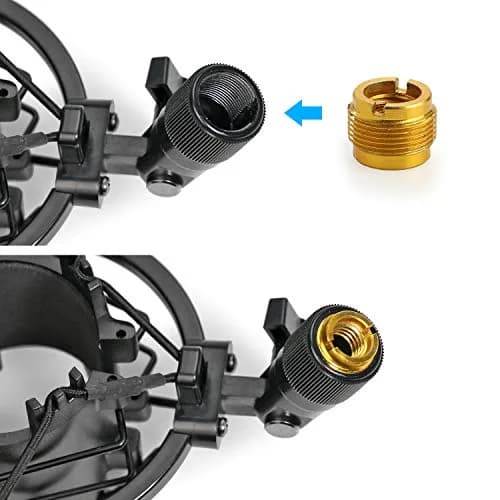 YOUSHARES AT2020 Shock Mount for Audio Technica AT2020, AT2035, ATR2500 Microphones | Reduces Vibration Noise thumbnail 6