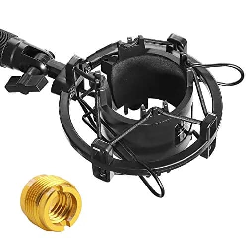 YOUSHARES AT2020 Shock Mount for Audio Technica AT2020, AT2035, ATR2500 Microphones | Reduces Vibration Noise thumbnail 1